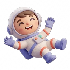 Astronauts clay-style AI sticker