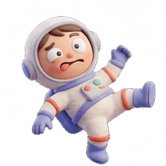 Astronauts clay-style AI sticker