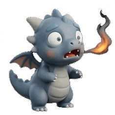 Dragons clay-style AI sticker