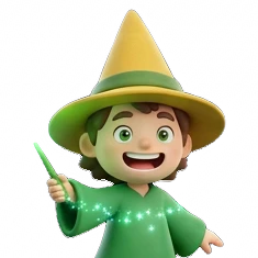 Wizards clay-style AI sticker