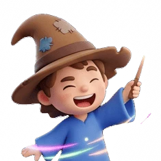 Wizards clay-style AI sticker
